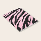 y2k mcbling light pink glitter zebra Notebook Gallery Image 2