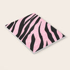 y2k mcbling light pink glitter zebra Notebook Gallery Image 3
