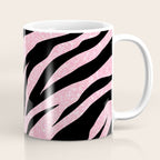 y2k mcbling light pink glitter zebra Coffee Mug Gallery Image 1