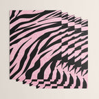 y2k mcbling light pink glitter zebra Wrapping Paper Gallery Image 3