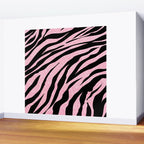 y2k mcbling light pink glitter zebra Wall Mural Gallery Image 2