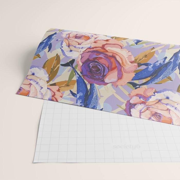 Dolphins in the roses A Wrapping Paper Gallery Image 2