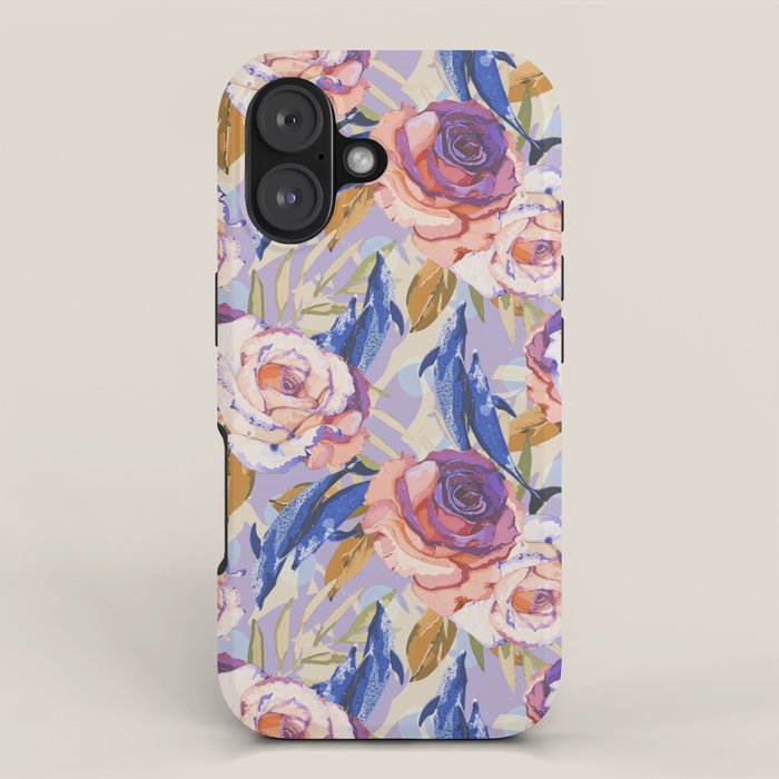 Dolphins in the roses A iPhone Case Gallery Image 1