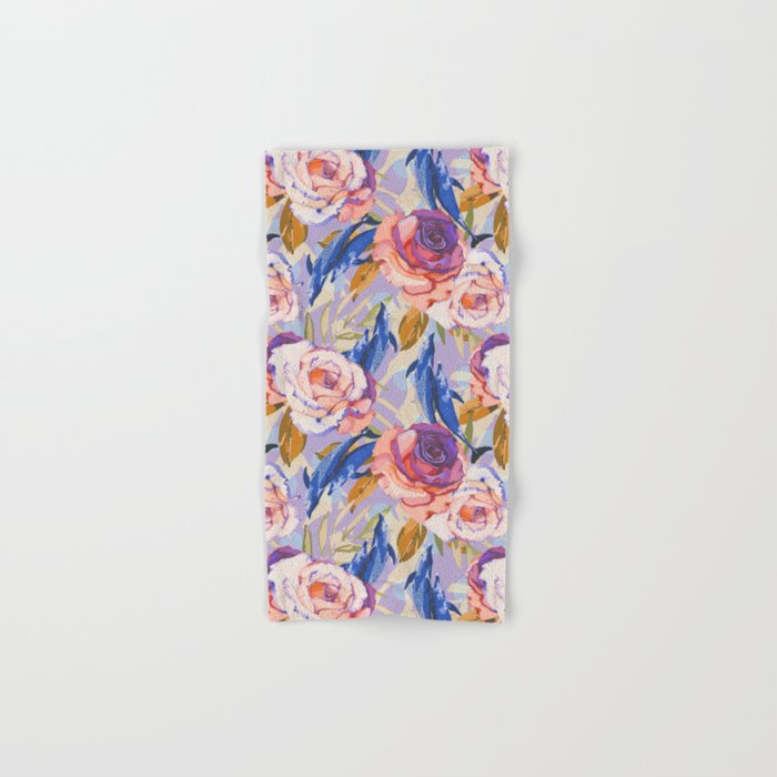 Dolphins in the roses A Bath Towel Gallery Image 1