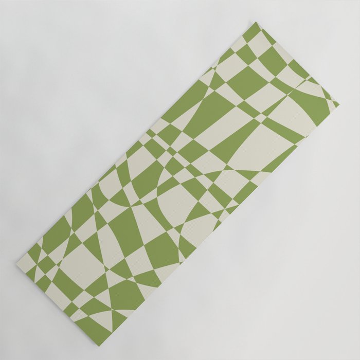 Glass Glitch: Forest Green Edition Yoga Mat Gallery Image 1