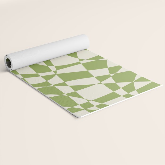 Glass Glitch: Forest Green Edition Yoga Mat Gallery Image 2