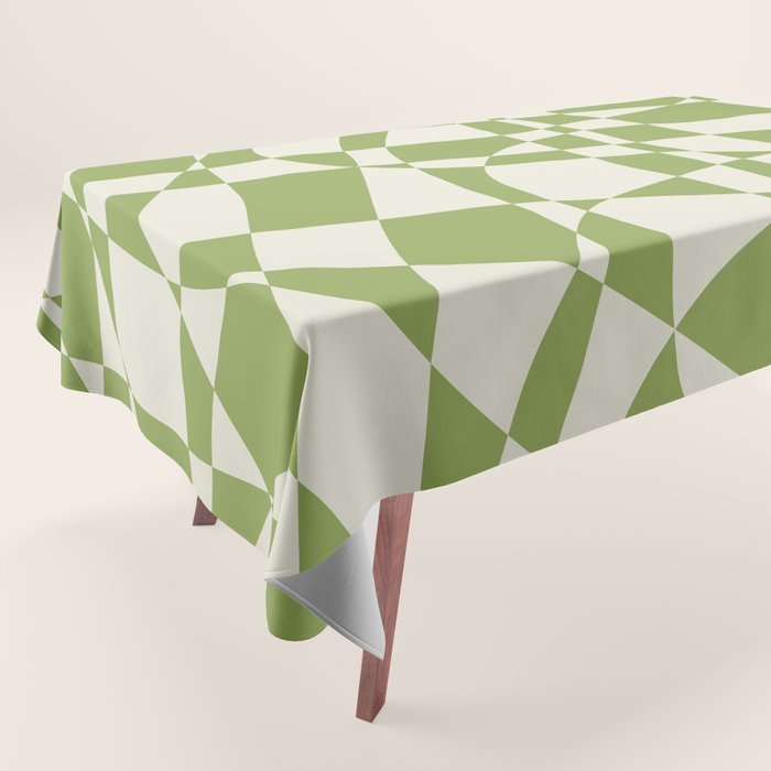 Glass Glitch: Forest Green Edition Tablecloth Gallery Image 1