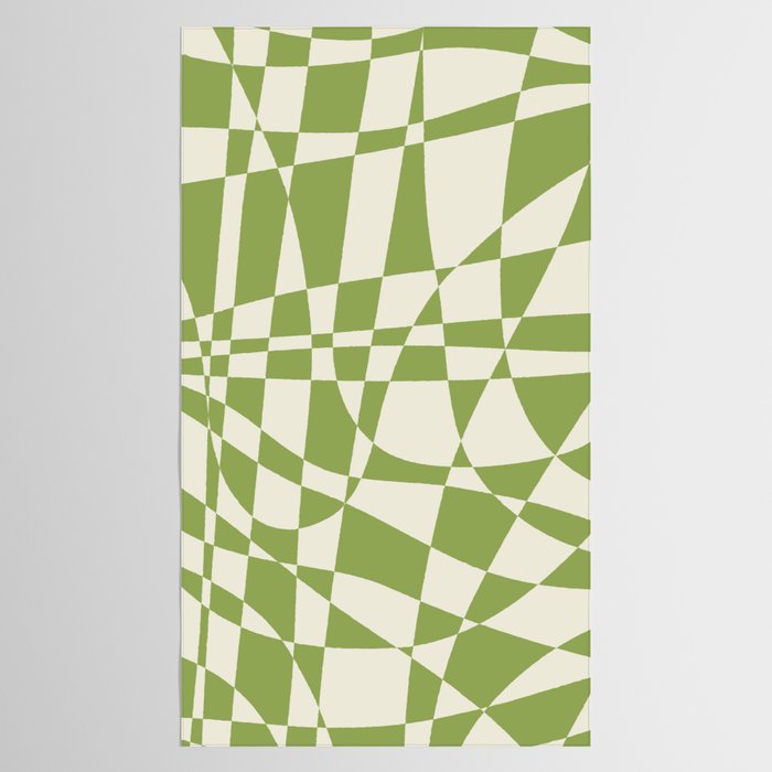 Glass Glitch: Forest Green Edition Tablecloth Gallery Image 2
