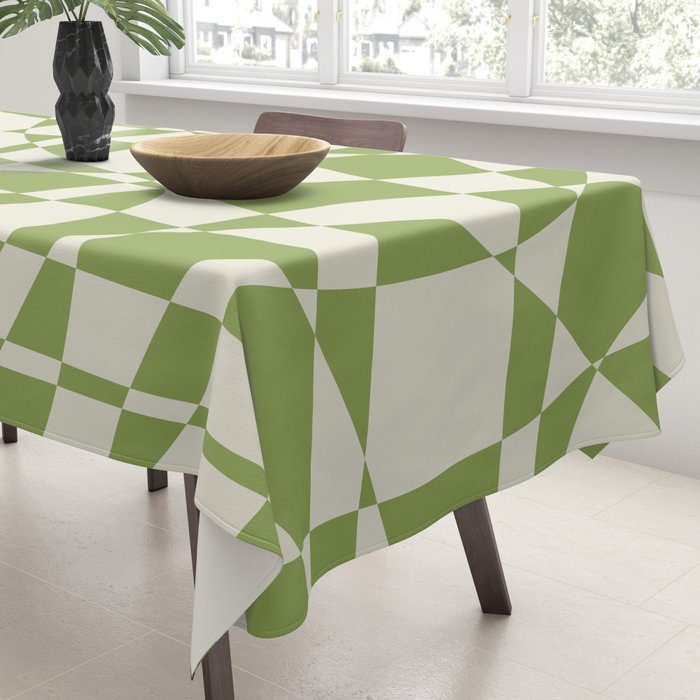 Glass Glitch: Forest Green Edition Tablecloth Gallery Image 3