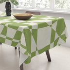 Glass Glitch: Forest Green Edition Tablecloth Gallery Image 3