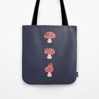 Cat and Plant 48: Cat Mushroom Tote Bag Gallery Image 1