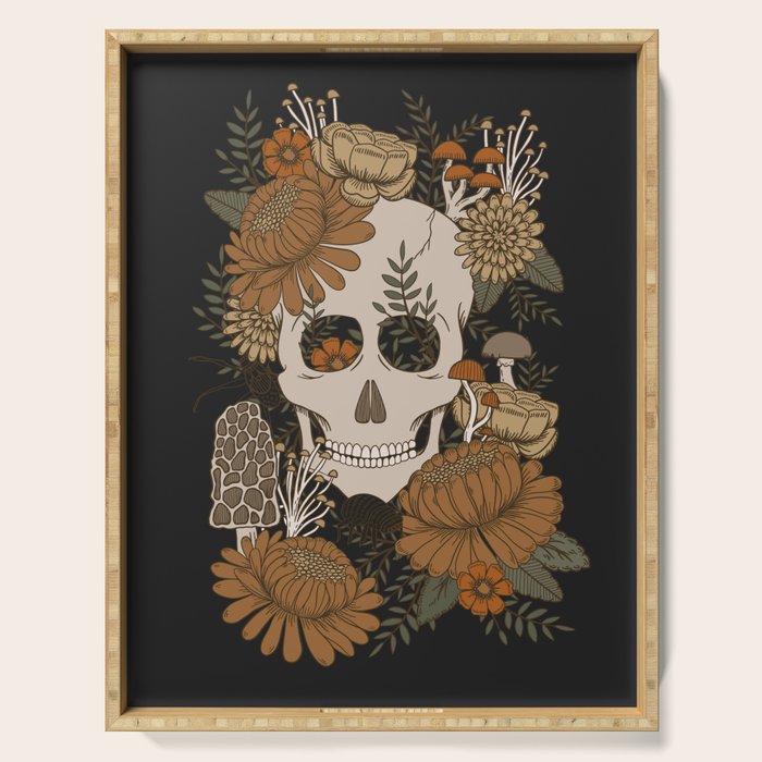 Autumn Skulls Serving Tray Gallery Image 1