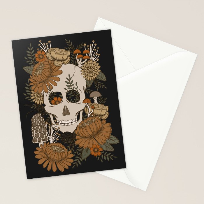 Autumn Skulls Stationery Card Gallery Image 2