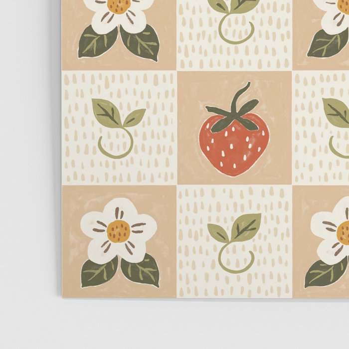 Cottage Strawberries Poster Gallery Image 3