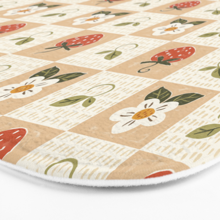 Cottage Strawberries Bath Mat Gallery Image 3