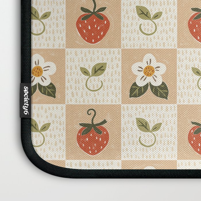 Cottage Strawberries Laptop Sleeve Gallery Image 3