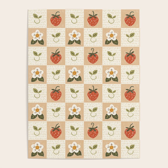 Cottage Strawberries Poster Gallery Image 1