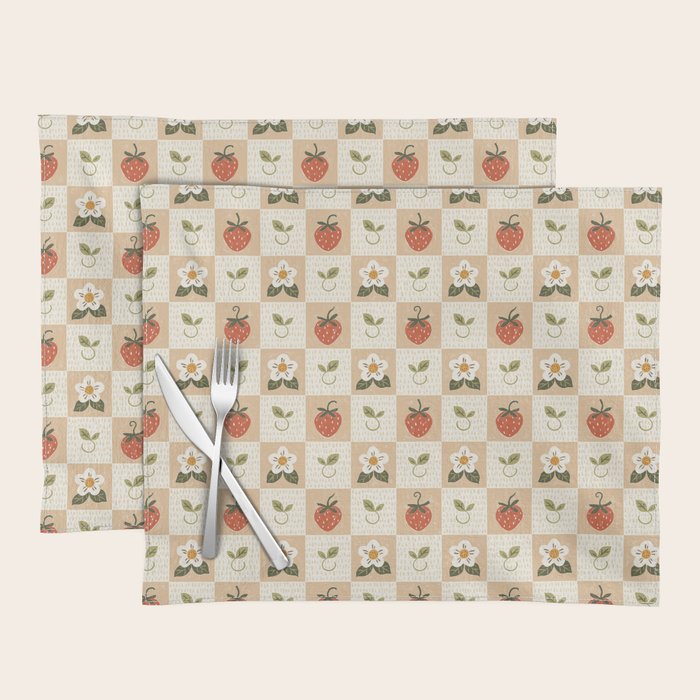 Cottage Strawberries Placemat Gallery Image 1