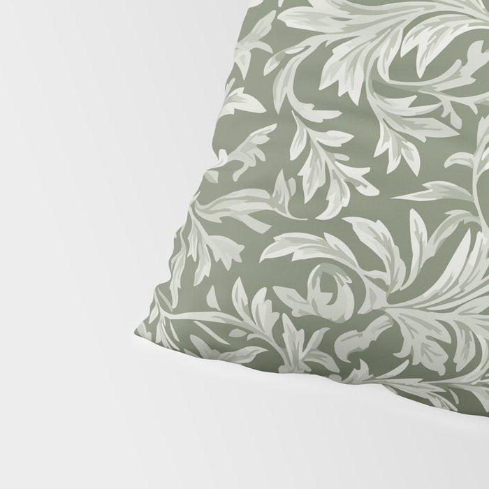 Countryside Bloom Sage Leaf Pillow Sham Gallery Image 4