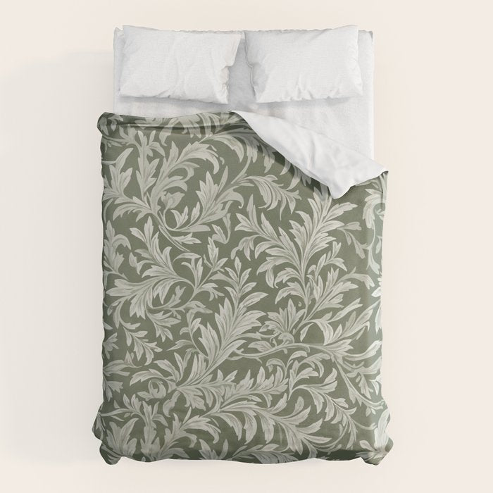 Countryside Bloom Sage Leaf Duvet Cover Gallery Image 6