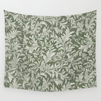 Countryside Bloom Sage Leaf Wall Tapestry Gallery Image 4
