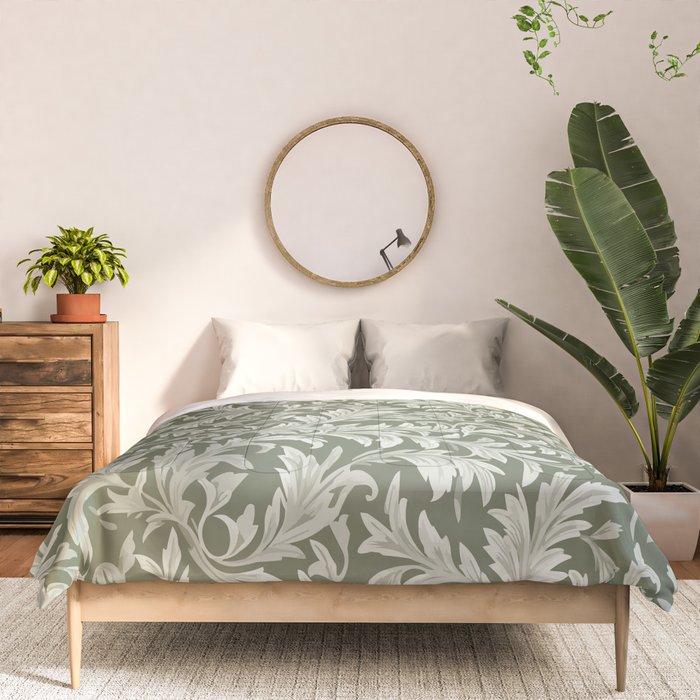 Countryside Bloom Sage Leaf Comforter Gallery Image 3