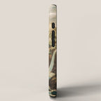 Departing in Dreams - Mountain and Waterfalls - Nature Landscape in Green, Brown, Blue iPhone Case Gallery Image 2
