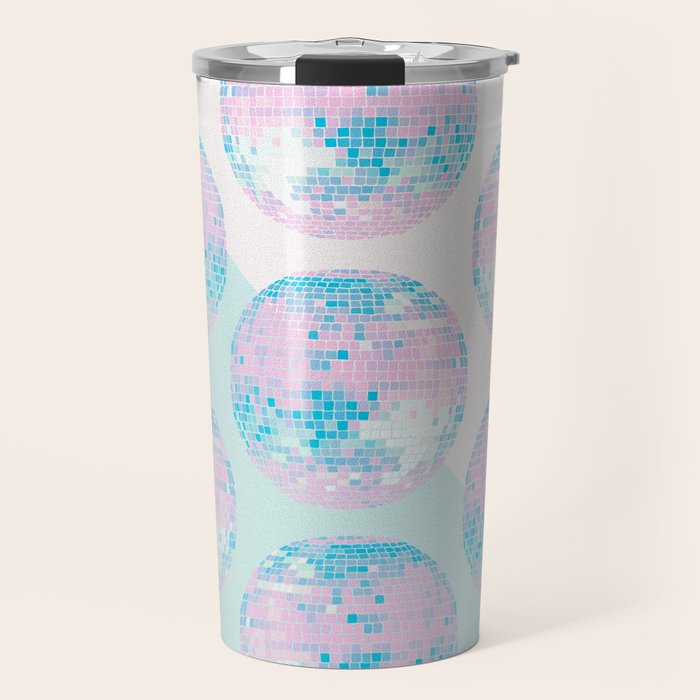 Disco Ball â Pastel Travel Mug Gallery Image 1