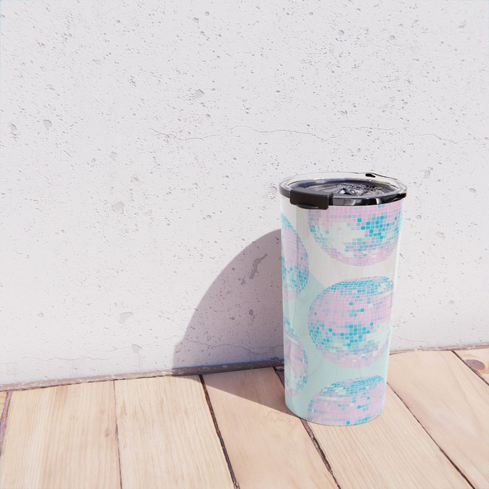Disco Ball â Pastel Travel Mug Gallery Image 4