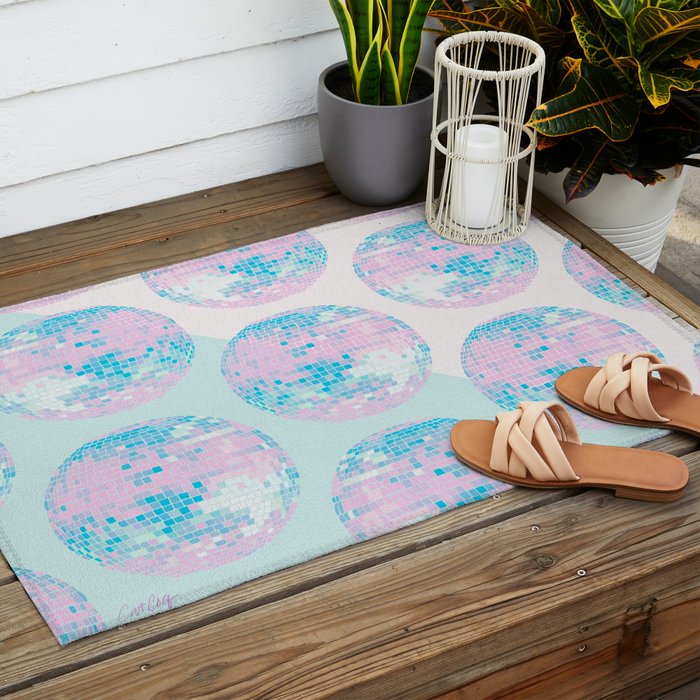 Disco Ball â Pastel Outdoor Rug Gallery Image 2
