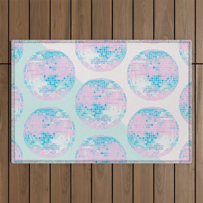 Disco Ball â Pastel Outdoor Rug Gallery Image 1