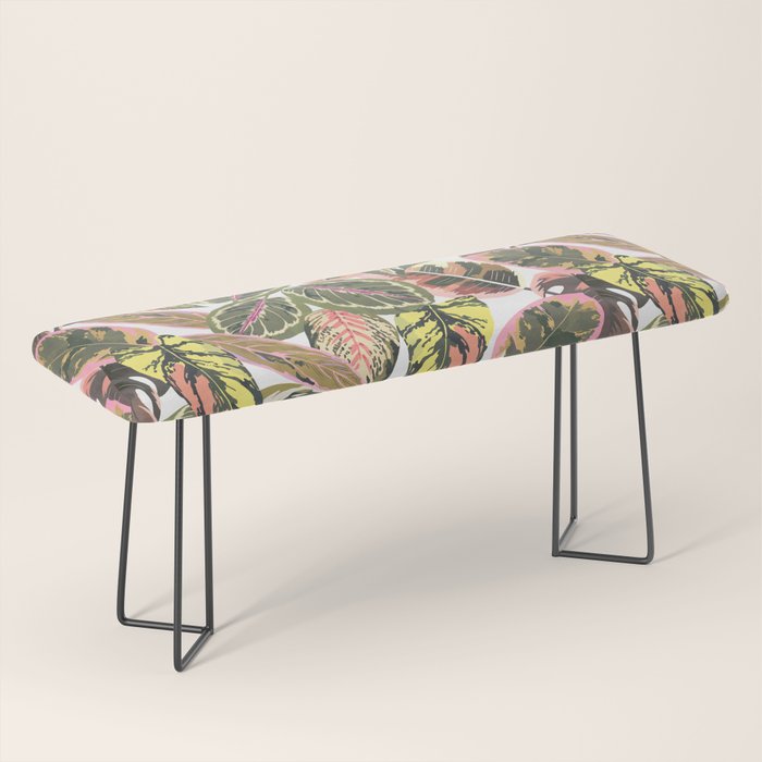 Wild jungle botanical leaves 63 Bench Gallery Image 1