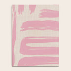 Blush Brushstrokes - Abstract Mid Century Modern Notebook Gallery Image 4