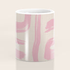 Blush Brushstrokes - Abstract Mid Century Modern Coffee Mug Gallery Image 4