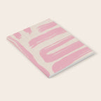 Blush Brushstrokes - Abstract Mid Century Modern Notebook Gallery Image 2