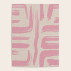 Blush Brushstrokes - Abstract Mid Century Modern Poster Gallery Image 4