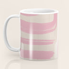 Blush Brushstrokes - Abstract Mid Century Modern Coffee Mug Gallery Image 3