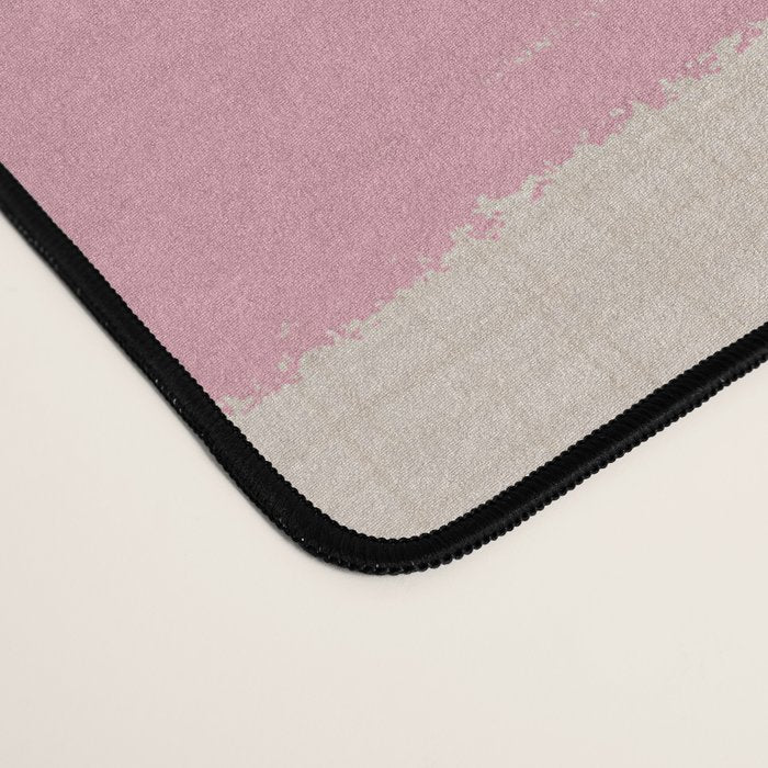 Blush Brushstrokes - Abstract Mid Century Modern Desk Mat Gallery Image 4
