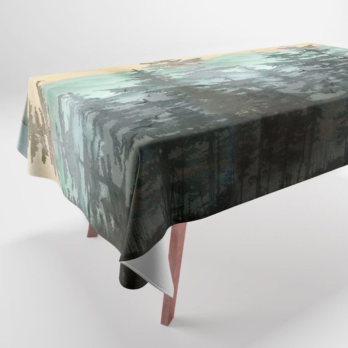 Pine Trees Tablecloth Gallery Image 1