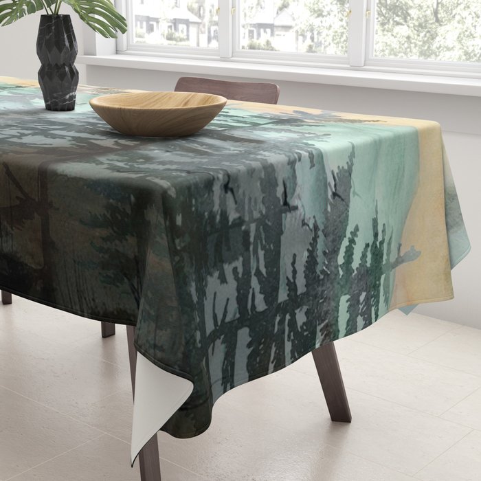 Pine Trees Tablecloth Gallery Image 3