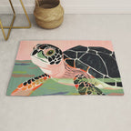 Cute Turtle  Rug Gallery Image 1