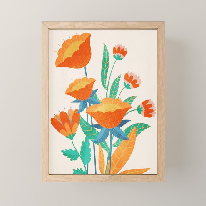 Summer Flowers I Mini Art Print Gallery Image 1
