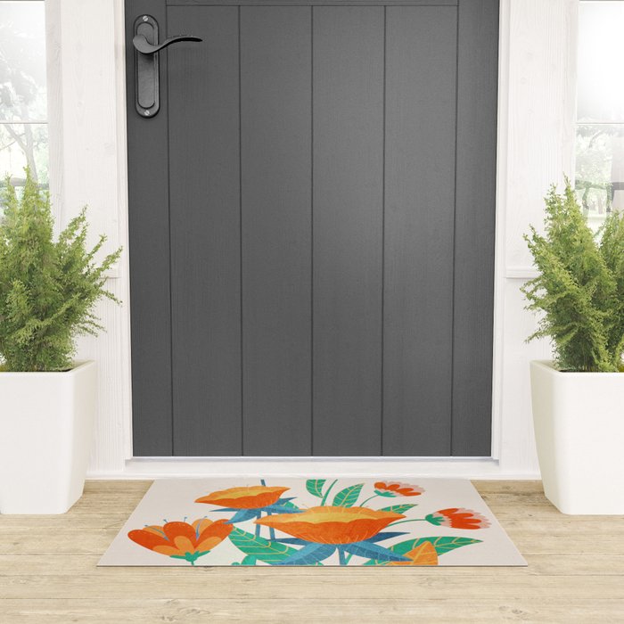 Summer Flowers I Welcome Mat Gallery Image 3