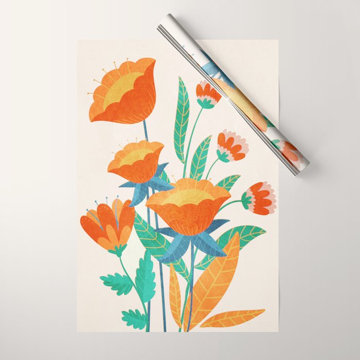 Summer Flowers I Wrapping Paper Gallery Image 1
