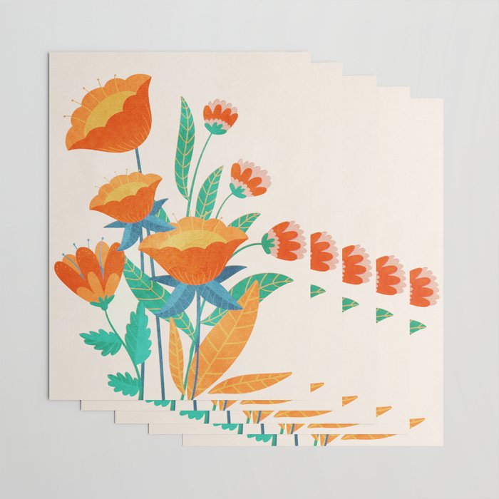 Summer Flowers I Wrapping Paper Gallery Image 3