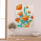 Summer Flowers I Wall Tapestry Gallery Image 2