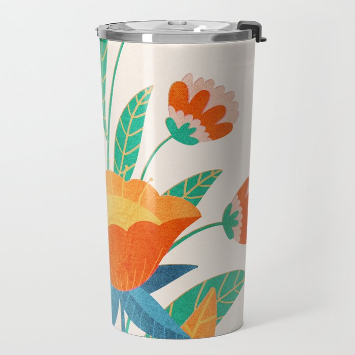 Summer Flowers I Travel Mug Gallery Image 2