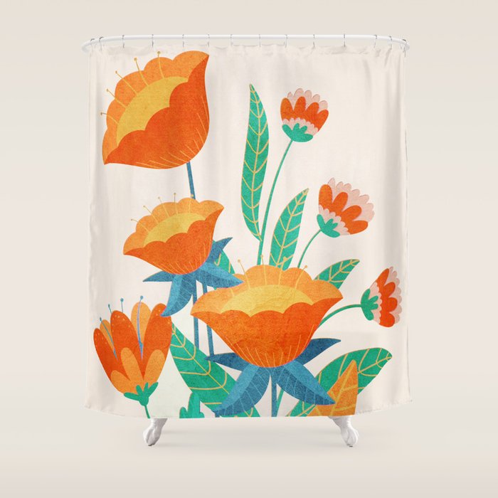 Summer Flowers I Shower Curtain Gallery Image 1