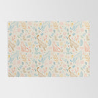 Rainbow Cheetahs and plants Rug Gallery Image 2