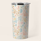 Rainbow Cheetahs and plants Travel Mug Gallery Image 1